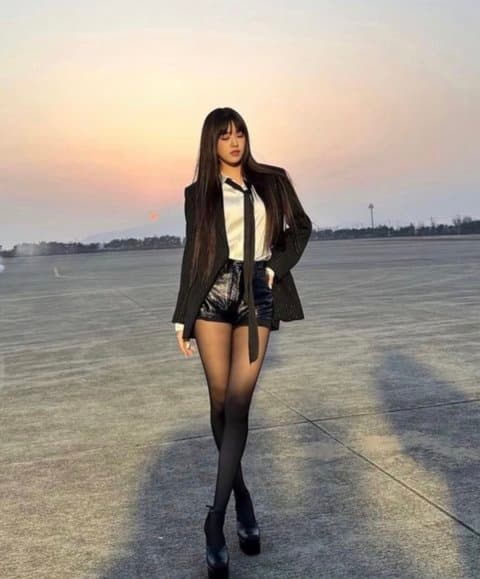 안유진 다리길이 봄?
