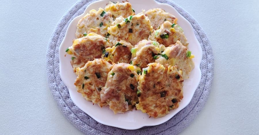 참치야채전 레시피 바삭하고 촉촉한 참치전 만들기 참치캔 요리